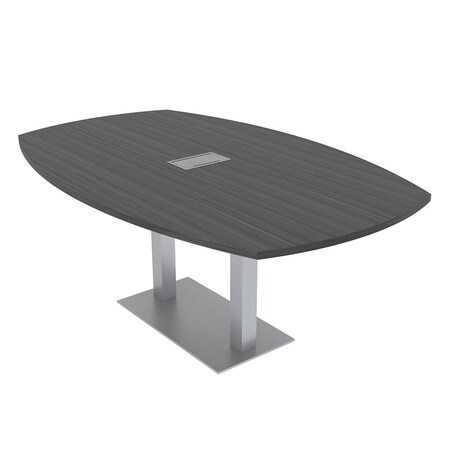 Skutchi Designs 45 in W, 84 in L, 29 in H, Engineered Wood Top, Grey H-ABOT-4684DOU-AN-EL